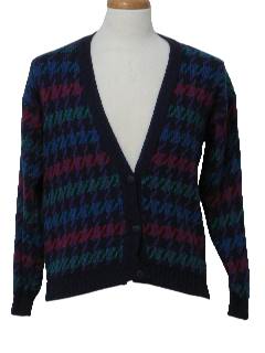 1980's Womens Totally 80s Cardigan Sweater