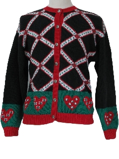 1980's Womens Totally 80s Ugly Christmas Sweater