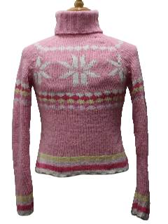 1990's Womens/Girls Christmas Ski Sweater
