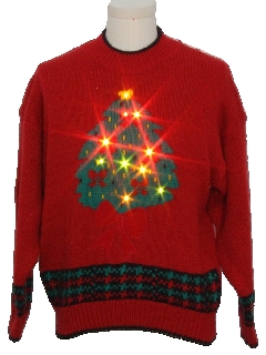 Women's Light-Up Ugly Christmas Sweaters at RustyZipper.Com: Twinkle ...
