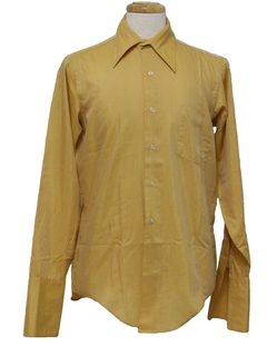 1970's Mens Mod French Cuff Shirt