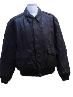 1990's Mens Leather Wicked 90s Bomber Jacket