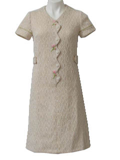 1970's Womens/Girls Mod Knit Dress