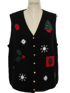 1980's Unisex Christmas Sweater Vest