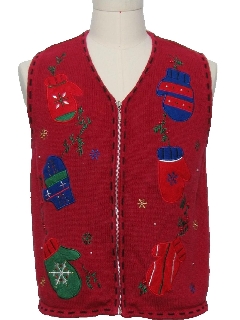 1980's Unisex Ugly Christmas Sweater Vest