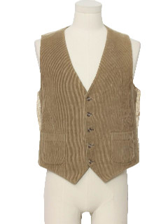 1970's Mens Corduroy Suit Vest