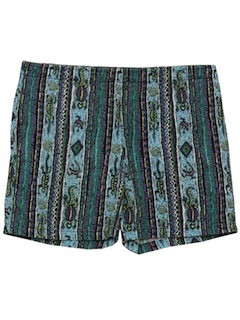 1980's Mens Totally 80s Shorts
