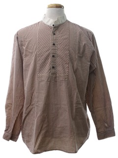 1990's Mens Reproduction 1800s Style Western Shirt