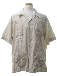 1980's Mens Guayabera Shirt