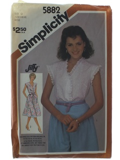 Womens Vintage 80s Simplicity Patterns at RustyZipper.Com Vintage Clothing