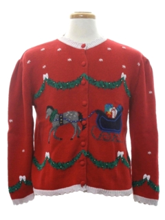 1980's Womens Vintage Ugly Christmas Sweater