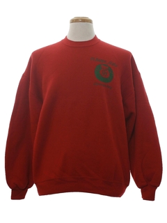 1990's Unisex Vintage Phi Kappa Alpha Fraternity Ugly Christmas Sweatshirt