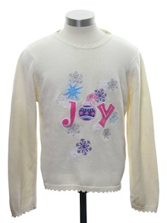 1990's Womens Minimalist Ugly Christmas Sweater