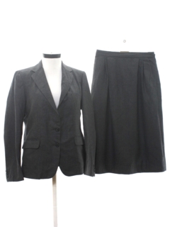 1970's Womens Wool Two Piece Skirt Suit