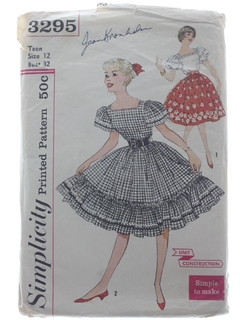 1950's Womens Skirt & Blouse Pattern