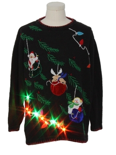 Women's Light-Up Ugly Christmas Sweaters at RustyZipper.Com: Twinkle ...