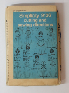 1970's Womens Costume Pattern