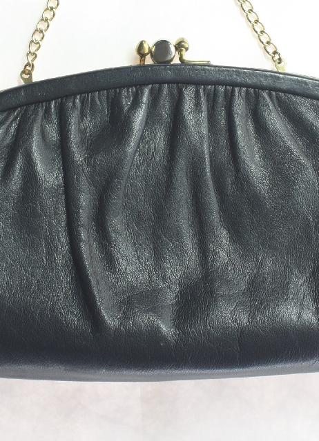 Vintage 1960s LeRegale Clutch Purse, Vintage 1960s Black Clutch