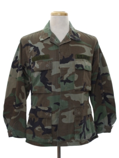 1980's Mens Military Us Army Uniform Shirt