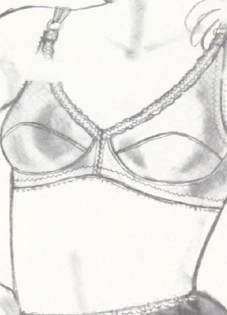 1980s Womens Bra Pattern Vintage Stretch & Sew 2045 Size 30AA to 44DD UNCUT  