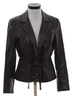 Womens Vintage 80s Leather Jackets at RustyZipper.Com Vintage Clothing