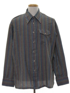 1990's Mens Mod Flannel Shirt
