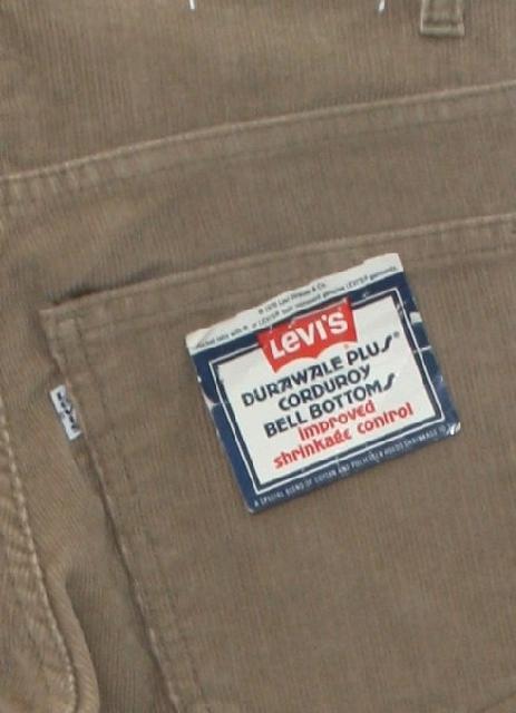 Vintage 1970's Bellbottom Pants: 70s -Levis Durawale Plus 646