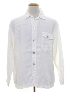 1980's Mens Totally 80s Linen Shirt