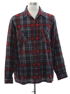 1990's Mens Grunge Lumberjack Plaid Flannel Shirt
