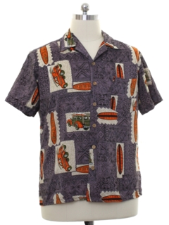 1990's Mens Hawaiian Surf Shirt