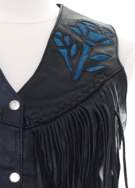 Leather cut-out maxi vest – Proyecto República