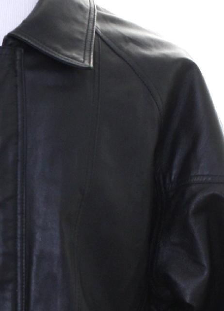 St Johns Bay 1990s Vintage Leather Jacket: 90s or newer -St Johns