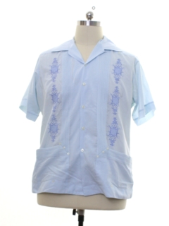 Mens Vintage 70s Guayabera Shirts at RustyZipper.Com Vintage Clothing