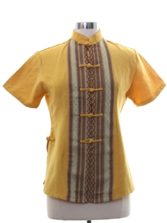 1970's Womens Asian Inspired Shirt