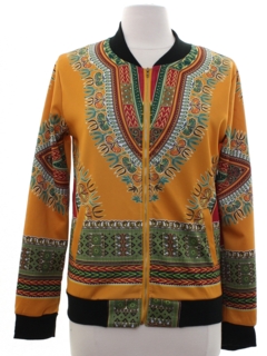1990's Womens Dashiki Print Jacket