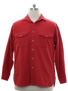 1990's Mens Chamois Cloth Flannel Shirt