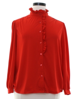 josephine red button up shirt
