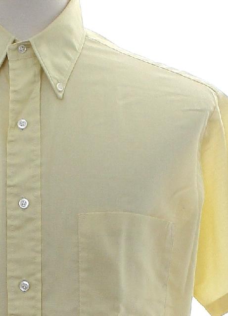 60's Vintage Shirt: Early 60s -Brent Ivy Never Needs Ironing- Mens