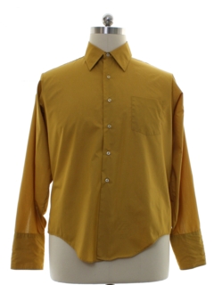 1960's Mens Manhattan Mod French Cuff Shirt