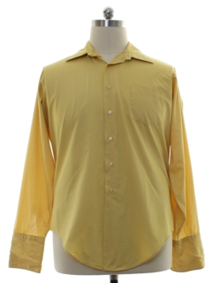 1960's Mens Manhattan Mod French Cuff Shirt