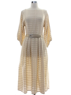 1990's Womens Albert Nipon Designer Silk Dress