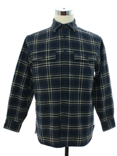 1990's Mens Heavy Cotton L.L. Bean Flannel Shirt