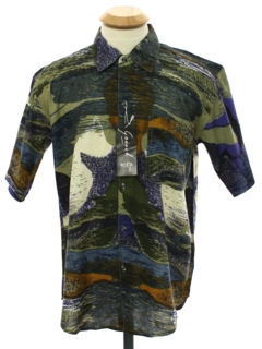 1990's Mens Goouch Wicked 90s Graphic Print Shirt