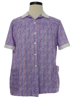 1970's Womens Knit Diner Shirt