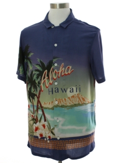 1990's Mens Retro Style Pac Sun Rayon Rayon Hawaiian Shirt
