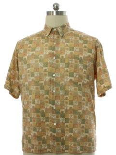 1990's Mens Tori Richard Cotton Linen Hawaiian Shirt