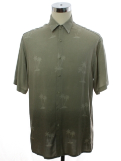 1990's Mens Pierre Cardin Rayon Hawaiian Style Sport Shirt