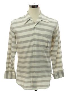 1990's Mens SB Monogrammed French Cuff Shirt