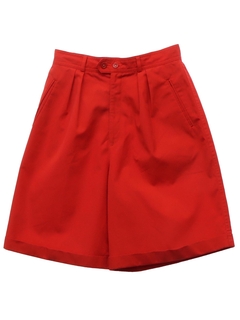 1980's Womens High Waisted Pleated Shorts