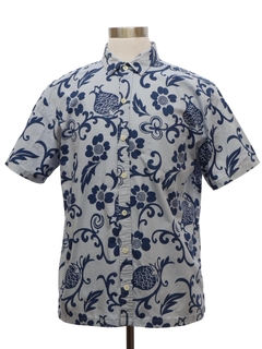 1980's Mens Cotton Hawaiian Shirt